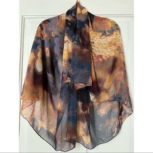 Mociun sheer silk scarf